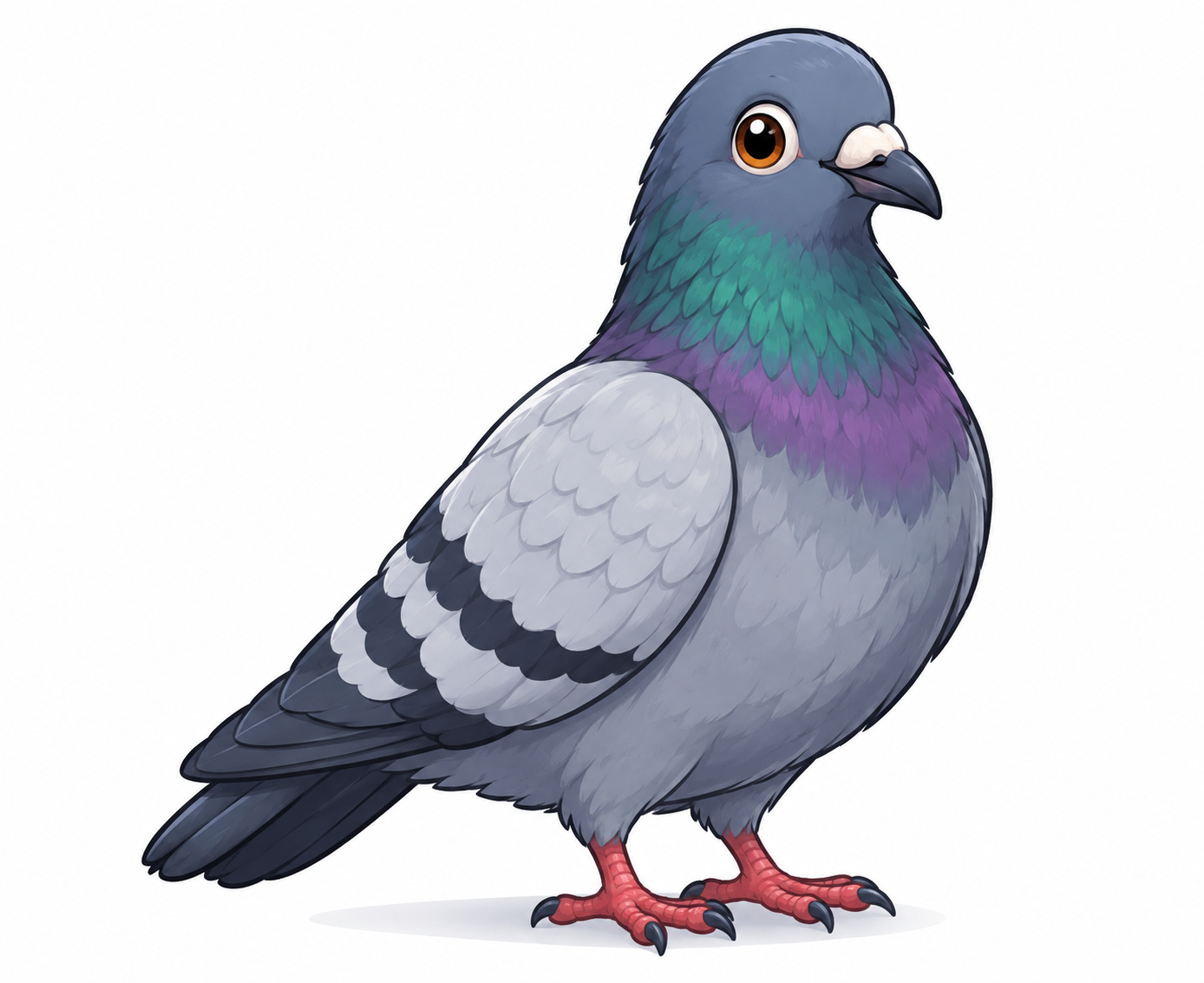 Cute illustrated pigeon